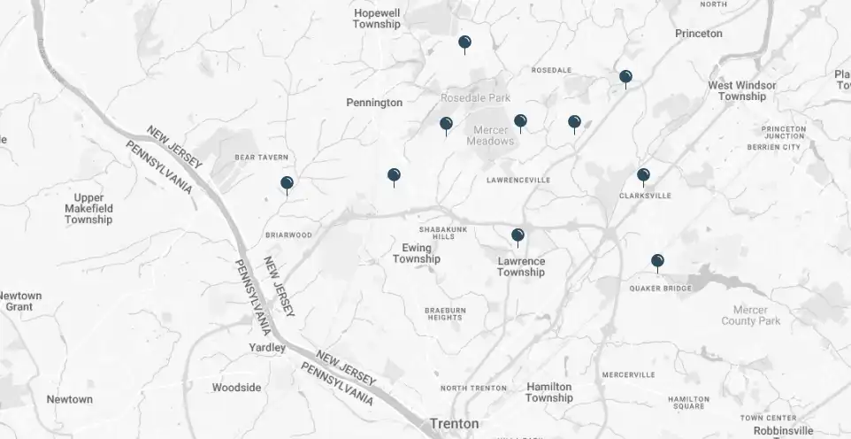 Mercer County Map